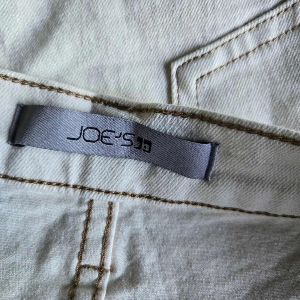 Joe’s Jeans High Rise Vintage Easy Shorts Plus Size 32 Cream Denim NWT 90s Retro - Picture 5 of 10